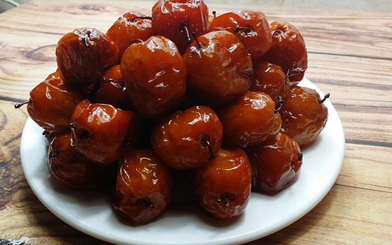 món ngon từ táo ta mứt táo quà quê trang trại ngon farm bình thuận\